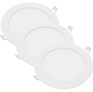 Pannello led incasso 155cm 12watt slim tondo alimentatore incluso 6000k pezzi 3