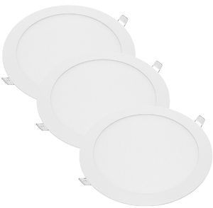 Pannello led incasso 285cm 24watt slim tondo alimentatore incluso 4500k pezzi 3