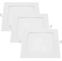 Pannello led incasso 20.5cm 18w slim quadro alimentatore incluso 4500k pezzi 3