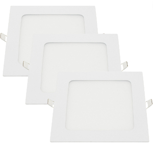 Pannello led incasso 20.5cm 18w slim quadro alimentatore incluso 6000k pezzi 3