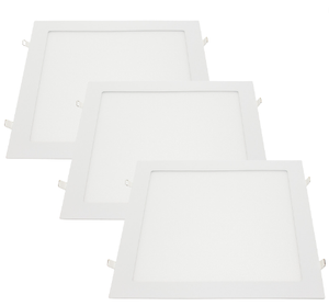 Pannello led incasso 28.2cm 24w slim quadro alimentatore incluso 6000k pezzi 3