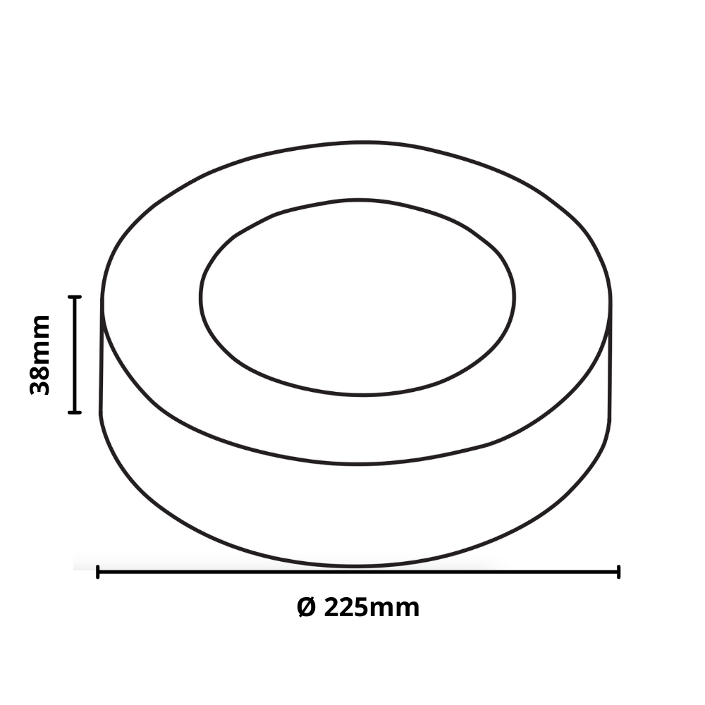 Plafoniera led soffitto 18watt slim tonda alimentatore incluso 4500k pezzi 3