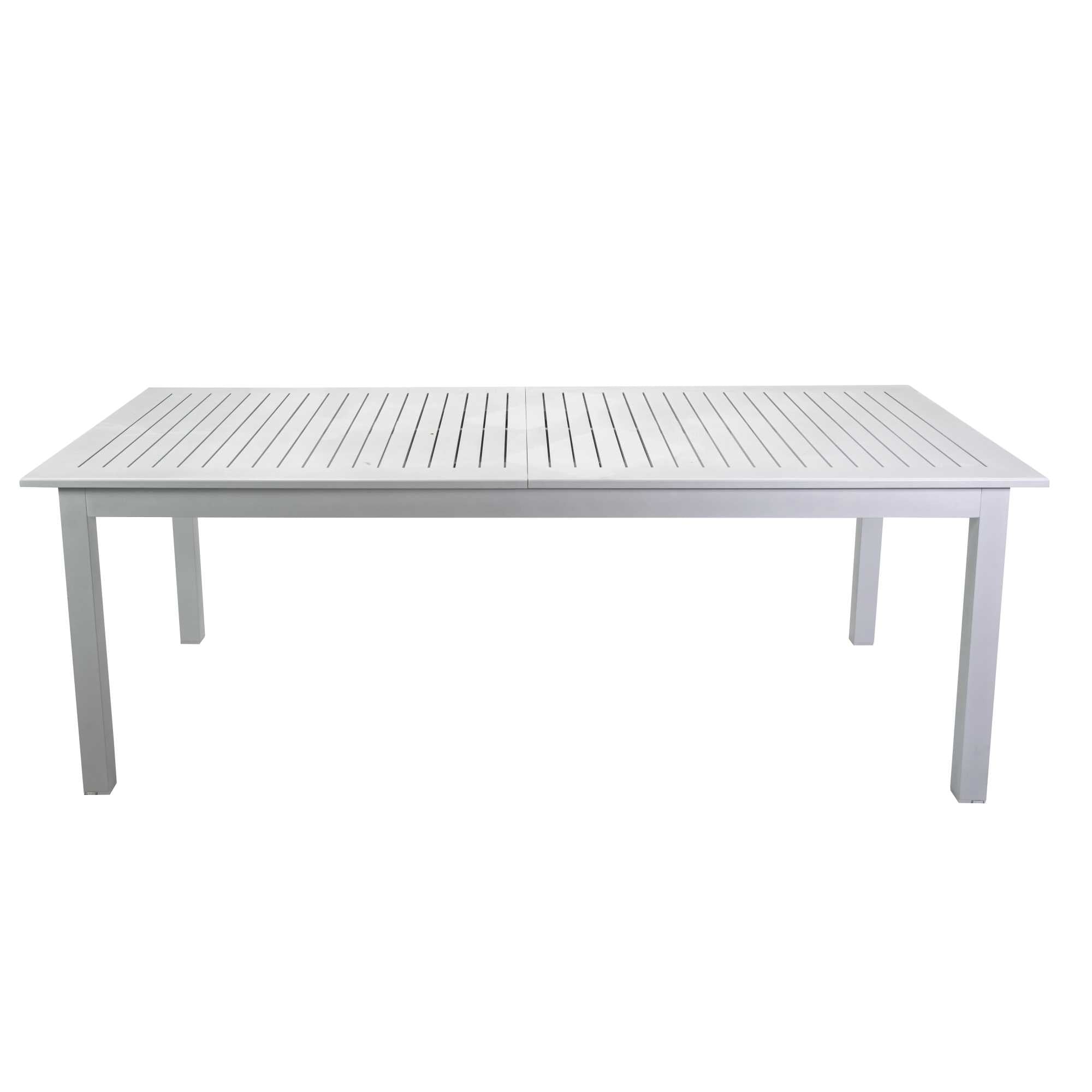 Tavolo Allungabile da Giardino 150/210x89xh75 cm in Alluminio Monterey Bianco