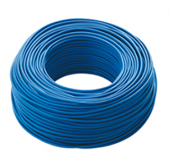 Cavo elettrico cordina unifilare fs17 sezione 16mmq azzurro 25 metri