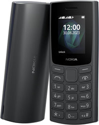 Nokia 105 2023 telefono cellulare dual sim, display 1.8 a colori, carbone (charcoal) [italia] - 10523CHAR