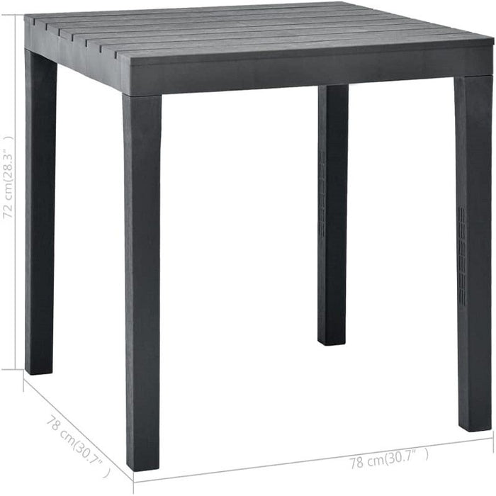 Tavolo Bali Antracite 78 x 78 – Arredo Esterno