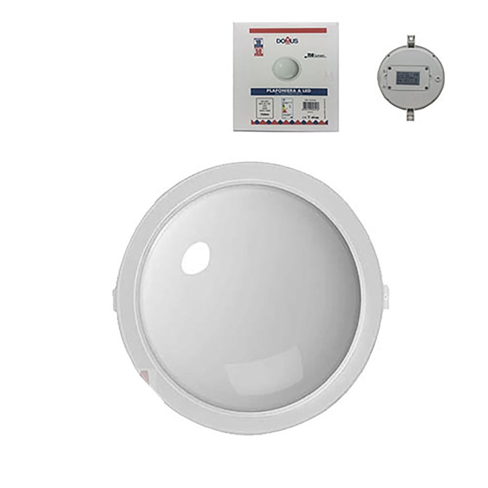 Domus PLAFONIERA A LED Luce Naturale 750 lm Cons 10 W Prod 50 W 15,5 cm bianco