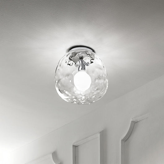 Plafoniere Contemporanea Skin Cromo 1 Luce E27