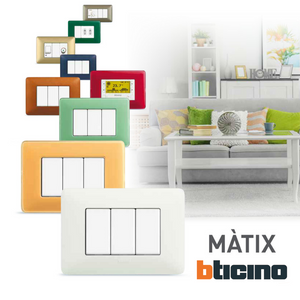 Bticino matix interruttore unipolare basculante bianco am5001 pezzi 10