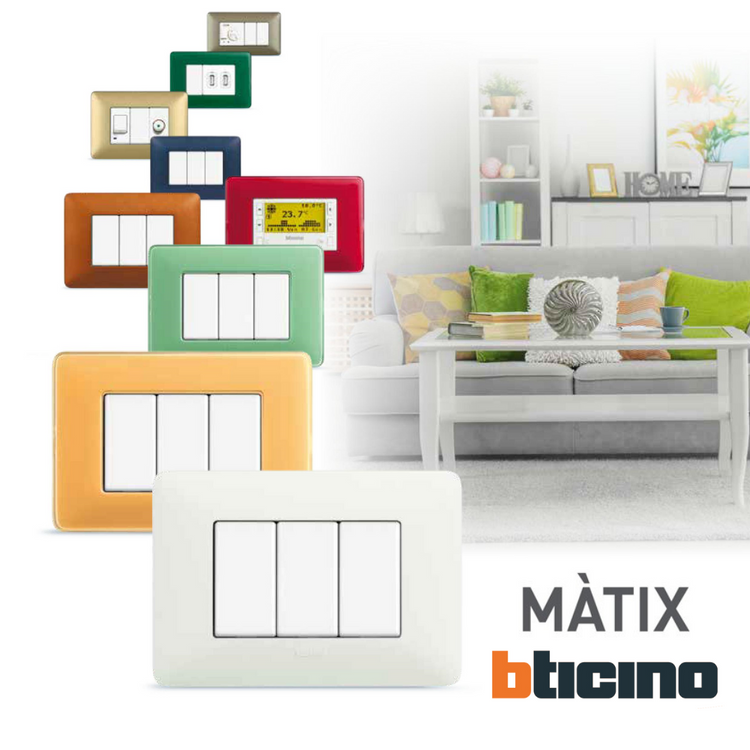 Bticino matix interruttore unipolare basculante bianco am5001 pezzi 10