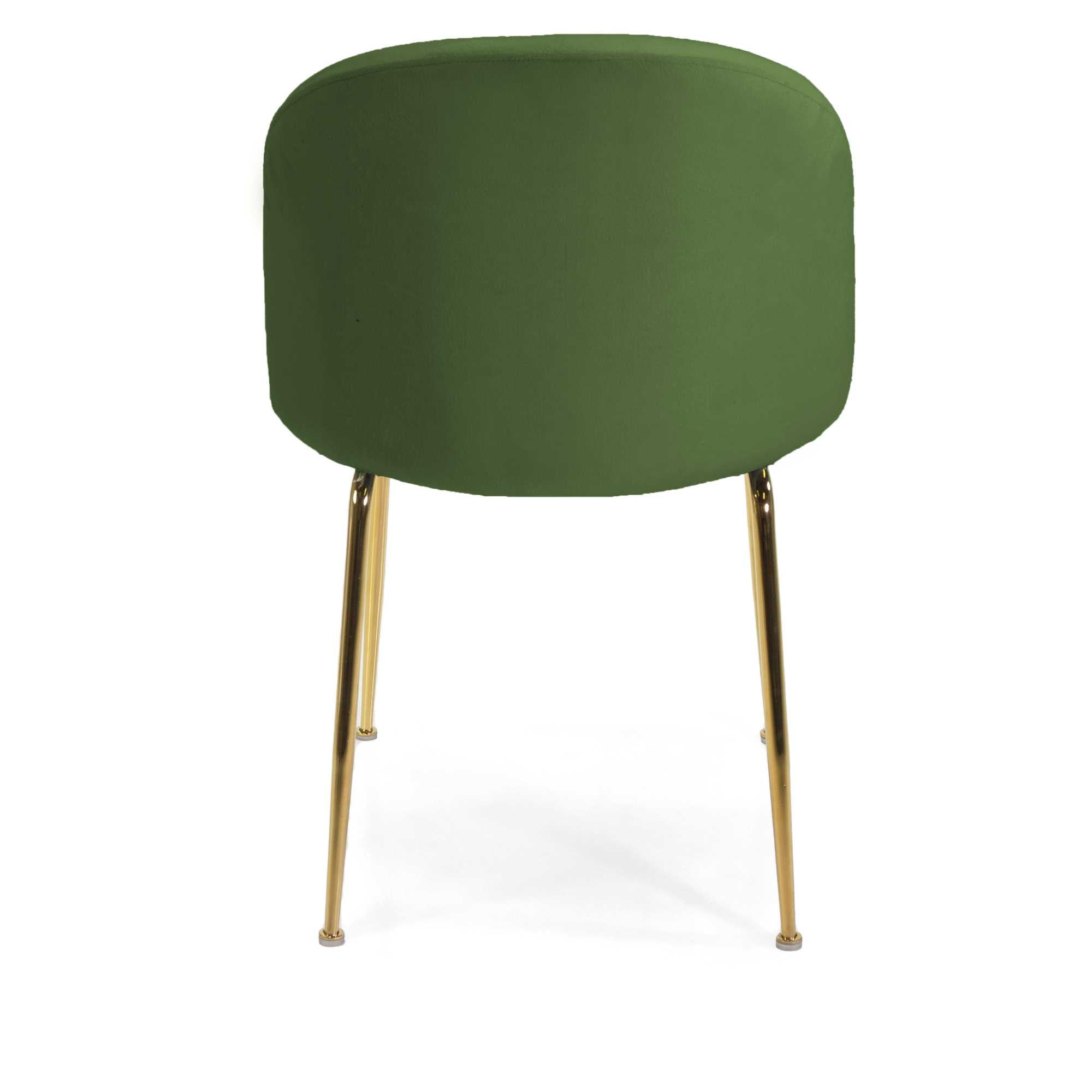 Sedia Sammi 50x57xh47/77,5 cm in Tessuto Velluto Verde/Oro