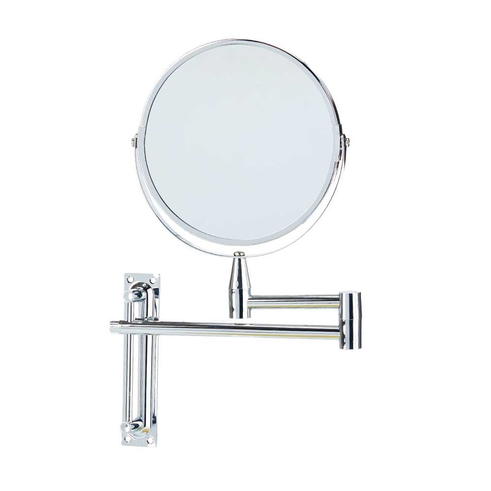 Specchio da Bagno Braccio Allungabile Salvaspazio Specchio 17cm Bifacciale Trucco