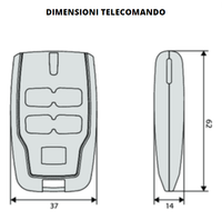 Bft trasmettitore 4 canali 12 volt mitto b 433mhz rcb04 r1 rolling code pezzi 3