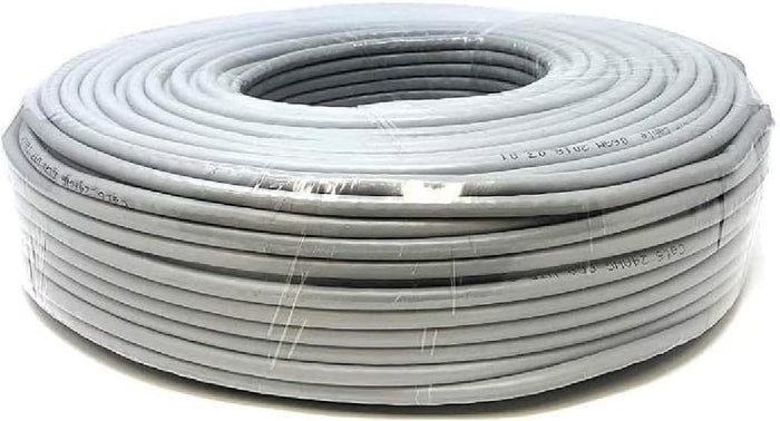 Cavo rete lan cat 6 schermato f/utp metri 25 sezione 24awg 4 coppie twistate