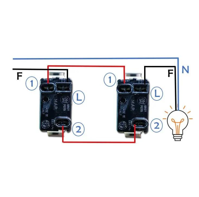 Deviatore unipolare 16 ampere serie gewiss gw20576 pezzi 3