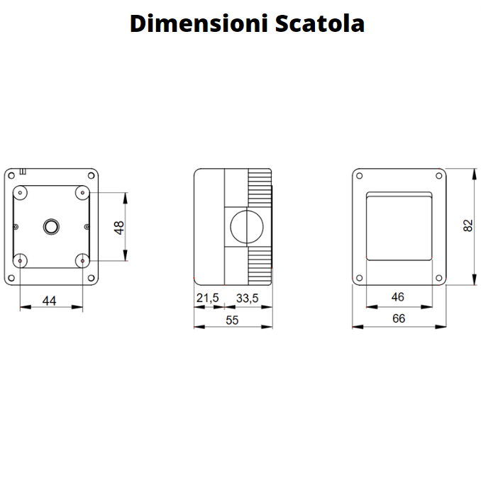 Gewiss scatola parete grigia ip40 e presa italiano/tedesca gw20246