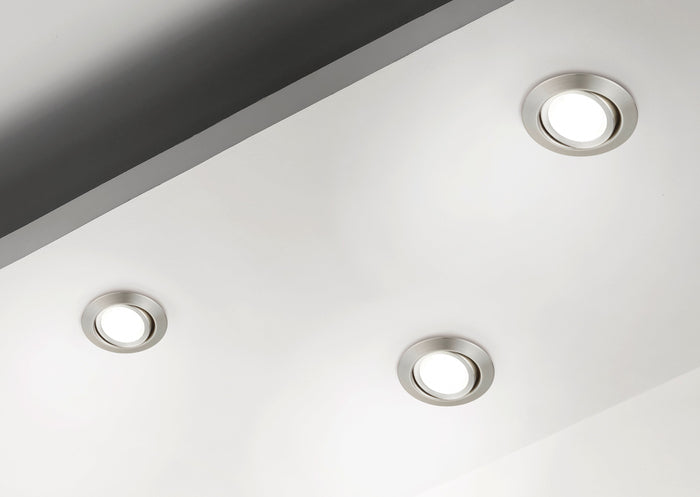 Illuminazione da Incasso da Interno a LED in Metallo Nickel Opaco