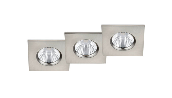 Illuminazione da Incasso da Interno a LED in Metallo Nickel Opaco