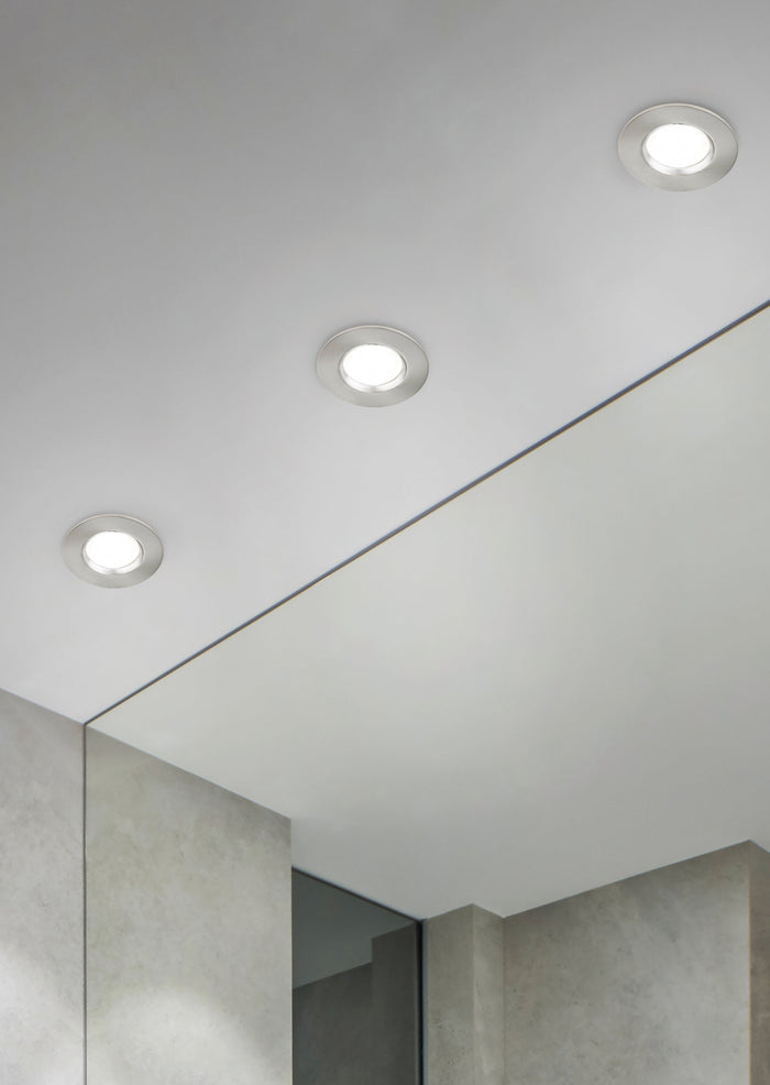 Illuminazione da Incasso da Interno a LED in Metallo Nickel Opaco