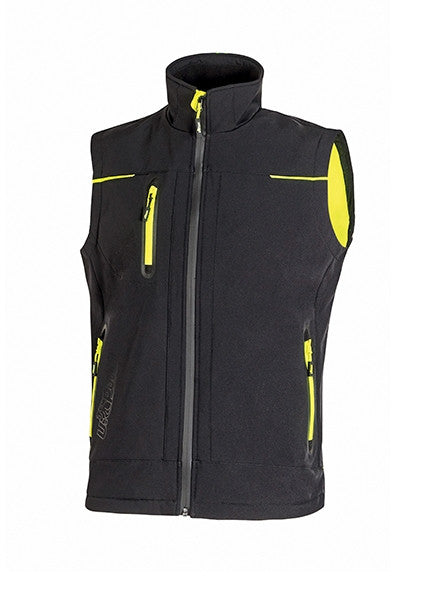 Universe-Gilet Tecnico Impermeabile, Antivento E Traspirante Black Carbon Soft Shell-Fu188Bc U-Power-Taglia S