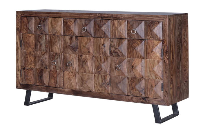 Credenza in palissandro color ciliegio