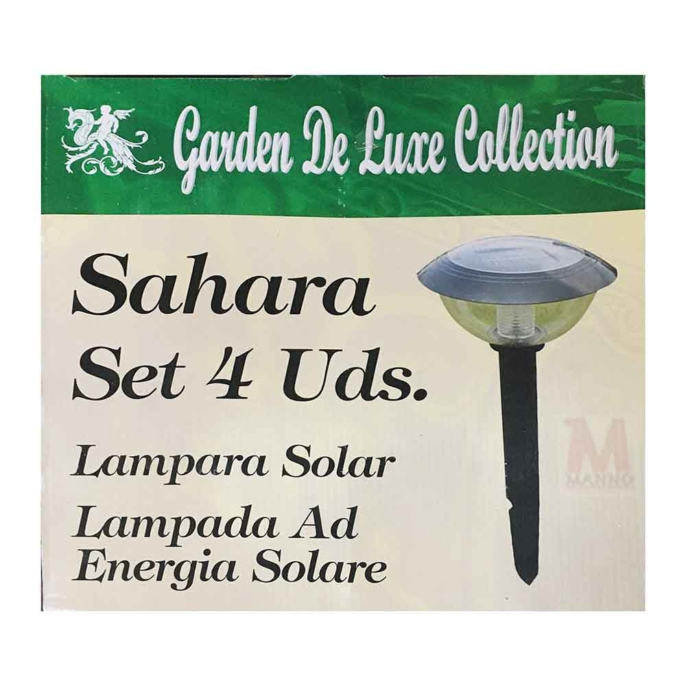 LAMPADE SOLARI SAHARA 4 PEZZI set lampada solare da giardino H 39 cm Lampione