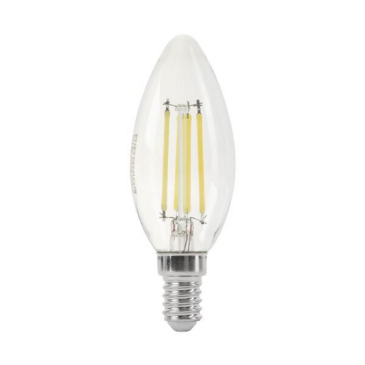 Lampadina led filamento oliva attacco e14 potenza 6 watt temperatura colore lampada 2700k bianco caldo