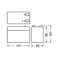 Batteria piombo 12 volt 9 ampere ricaricabile