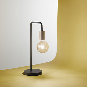 Lampada Da Scrivania In Metallo Industrial Vector Nero 1 Luce E27