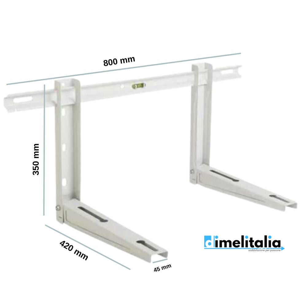 Kit staffa per condizionatore tubo rame 1/4 e 3/8 metri 5 per clima