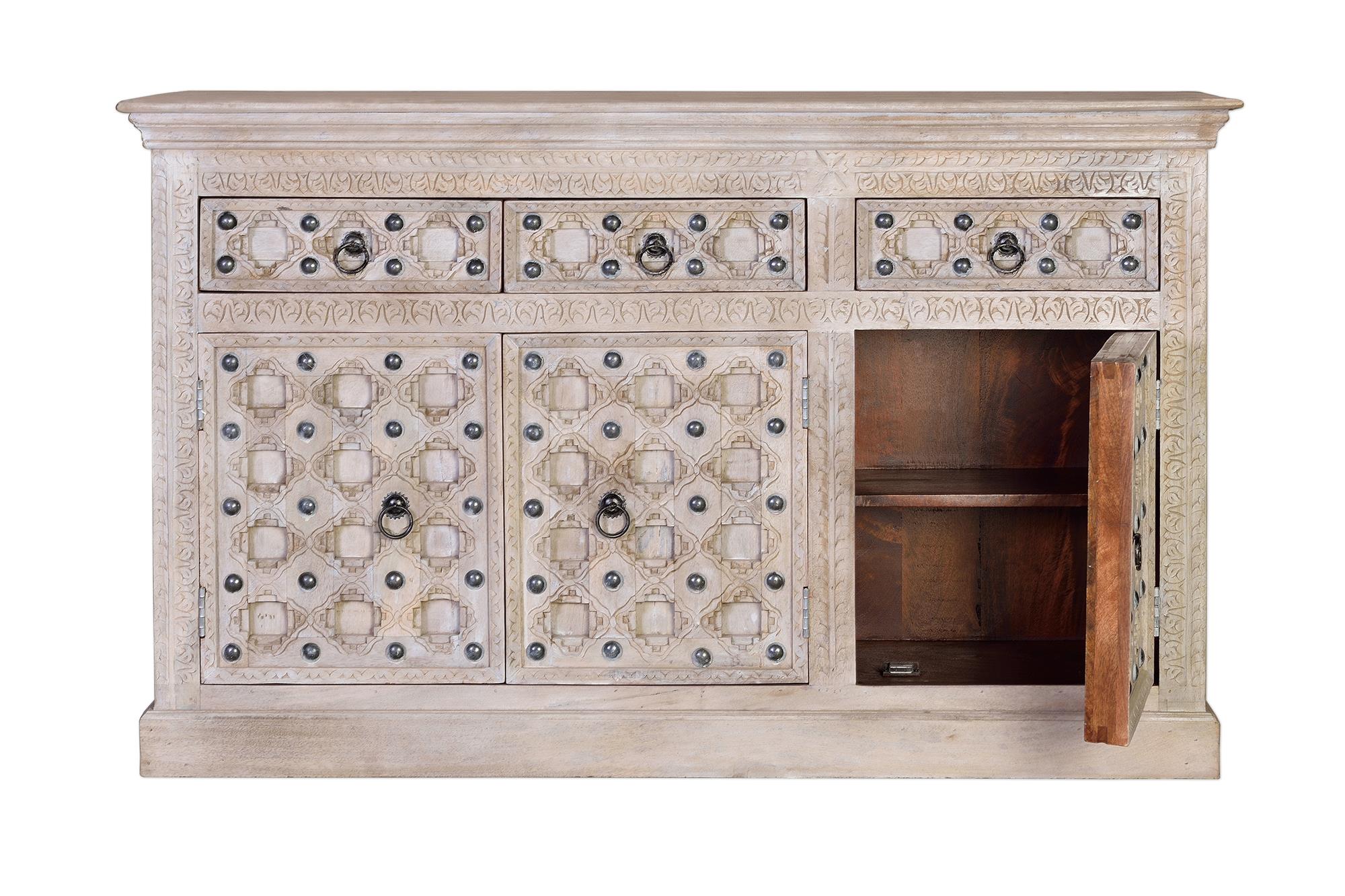 Credenza a 2 ante e 3 cassetti