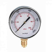 Manometro Per Gas. Attacco Radiale 1/4" 0-100° C D.60 CALEFFI 846102