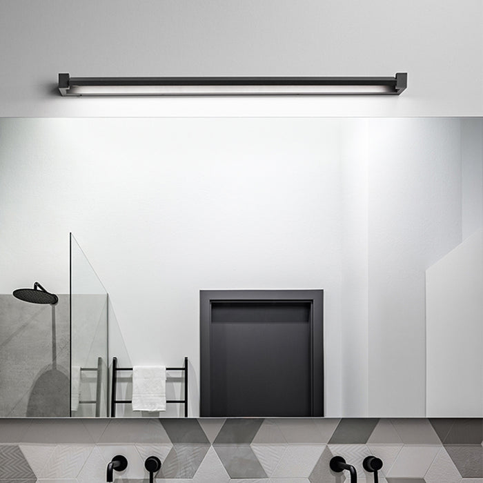 Applique In Metallo Moderna Sway Nero Led Grande