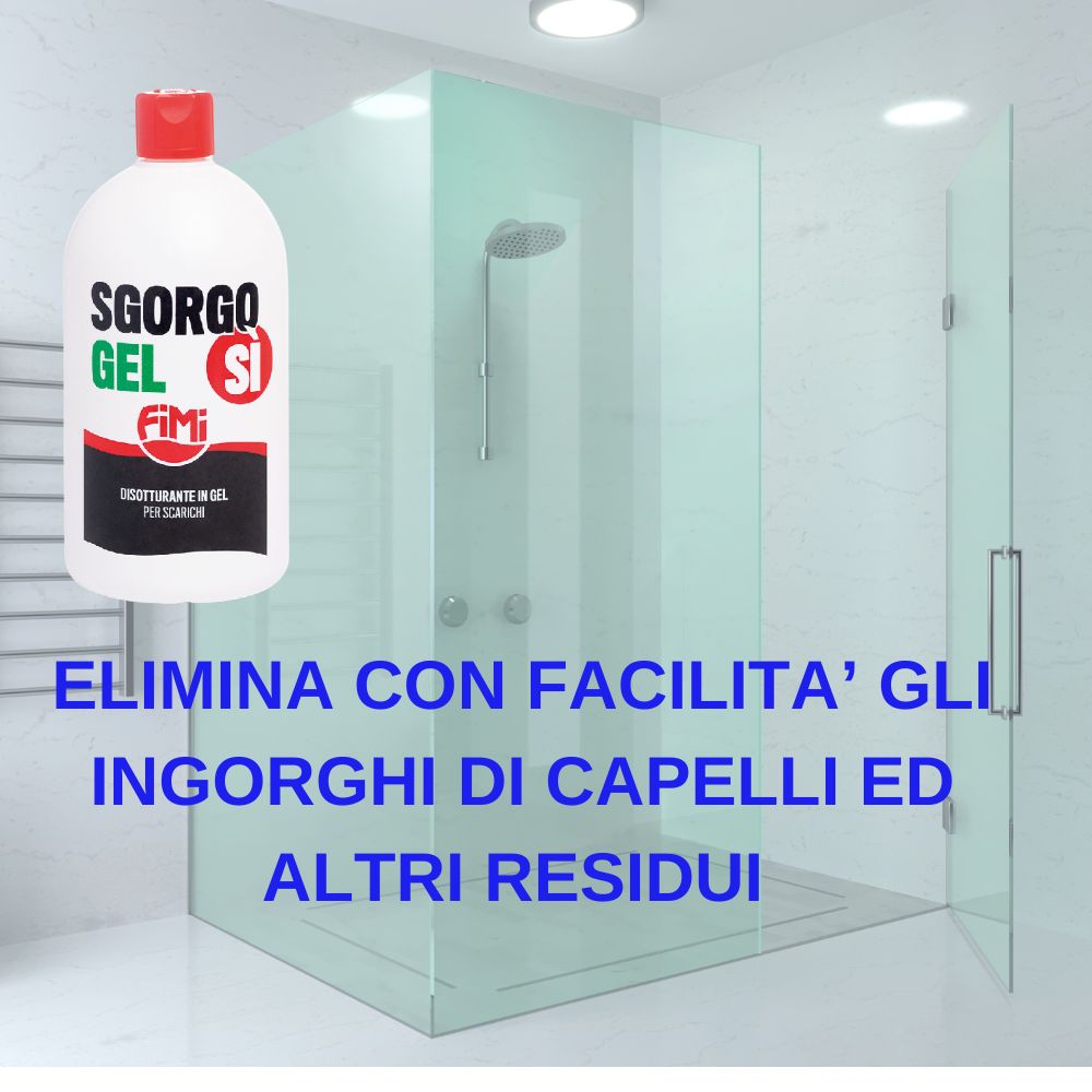 Sgorgosì gel 3 flaconi disgorgante disotturante scarichi potente 1 litro