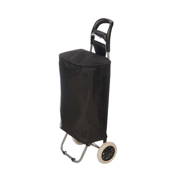 Carrello Porta Spesa con Borsa Termico 32lt Max Peso 25kg Chiusura Ermetica Nero