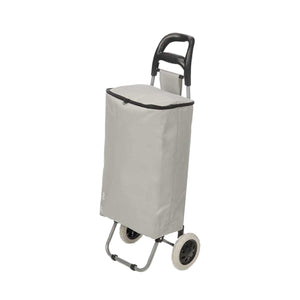 Carrello Porta Spesa con Borsa Termico 32lt Max Peso 25kg Chiusura Ermetica Grigio