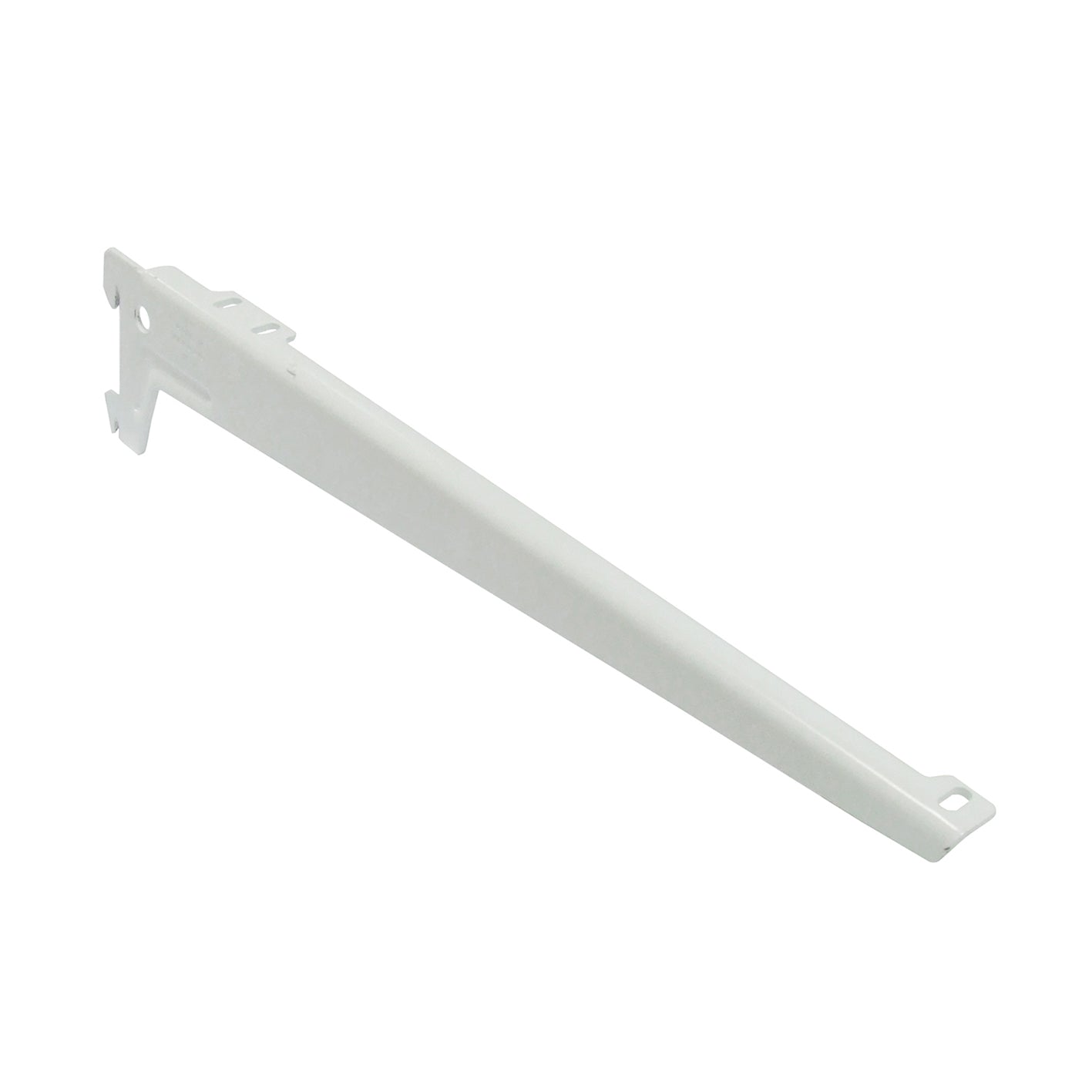 Reggimensole a 2 ganci angolate - 23 cm. - bianco