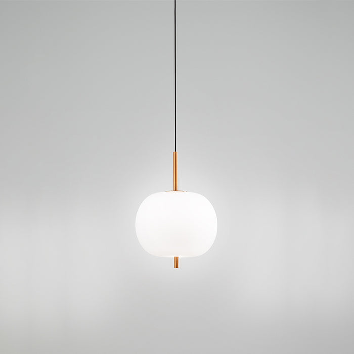 Lampadario In Metallo Contemporaneo Cirro Bianco Led Diffusore Ovale