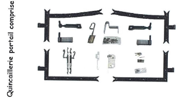 Cancello in legno "pieno" Larghezza 3,50 M Altezza 1,60/1,80 senza maniglia