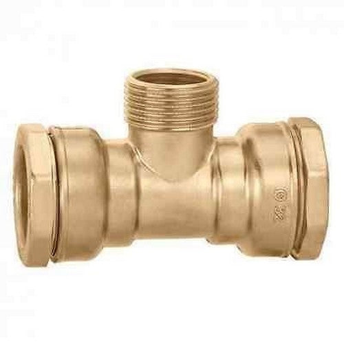 Deca - Raccordo A Tee Ridotto, In Ottone Ø 20 X 1/2" M X 3/8" F CALEFFI 865420