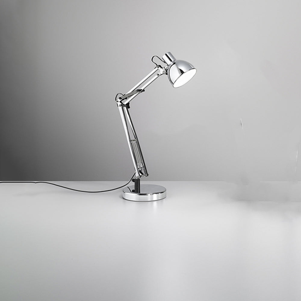 Lampada Da Scrivania In Metallo Moderna Miniarc Cromo Led