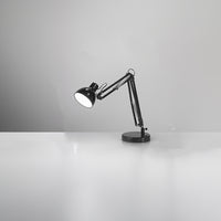 Lampada Da Scrivania In Metallo Moderna Miniarc Nero Led