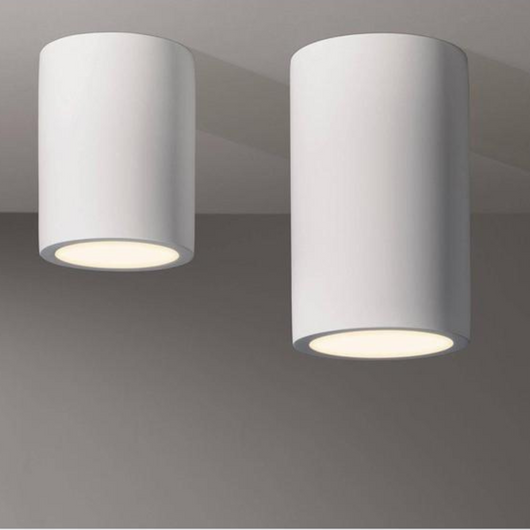 Lampada in gesso da soffitto Ø 70 mm x l. 112 mm