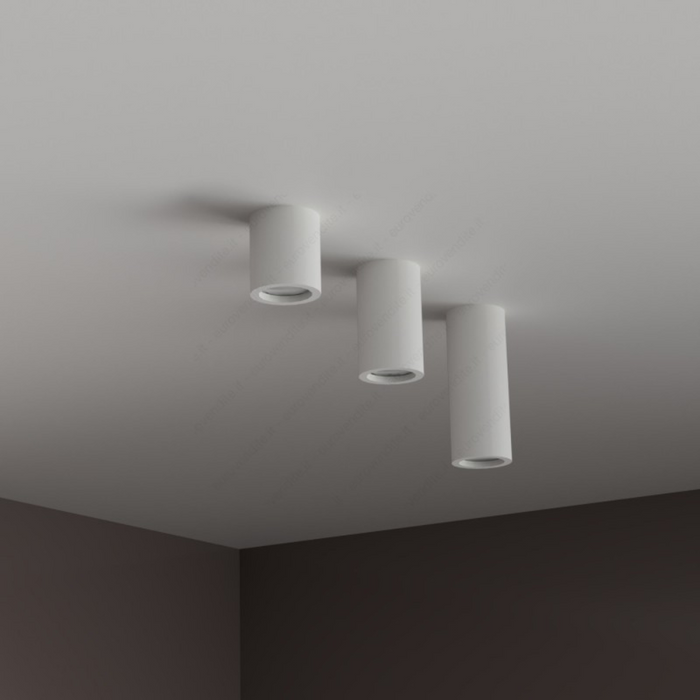 Lampada in gesso da soffitto Ø 70 mm x l. 112 mm