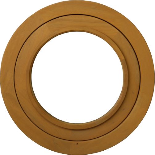 Oeil De Boef 1 Foglia - H.60 X L.60 Cm - Legno senza maniglia