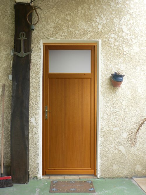 Porta di servizio in legno 'Pagos' Modello 200X80 Spinta a destra (Dimensioni tavola) senza maniglia