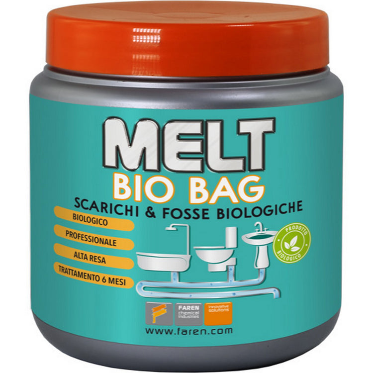 12pz melt bio bag x scarichi e fosse biologiche gr. 300 6706