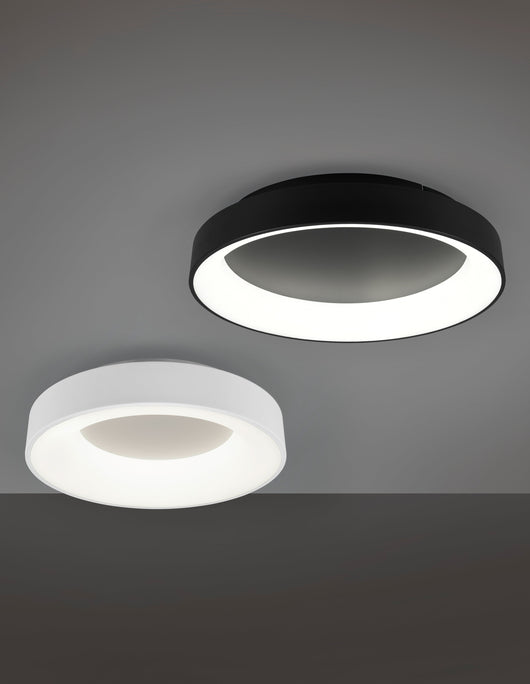 Plafoniera da Interno a Led in Metallo Bianco Opaco