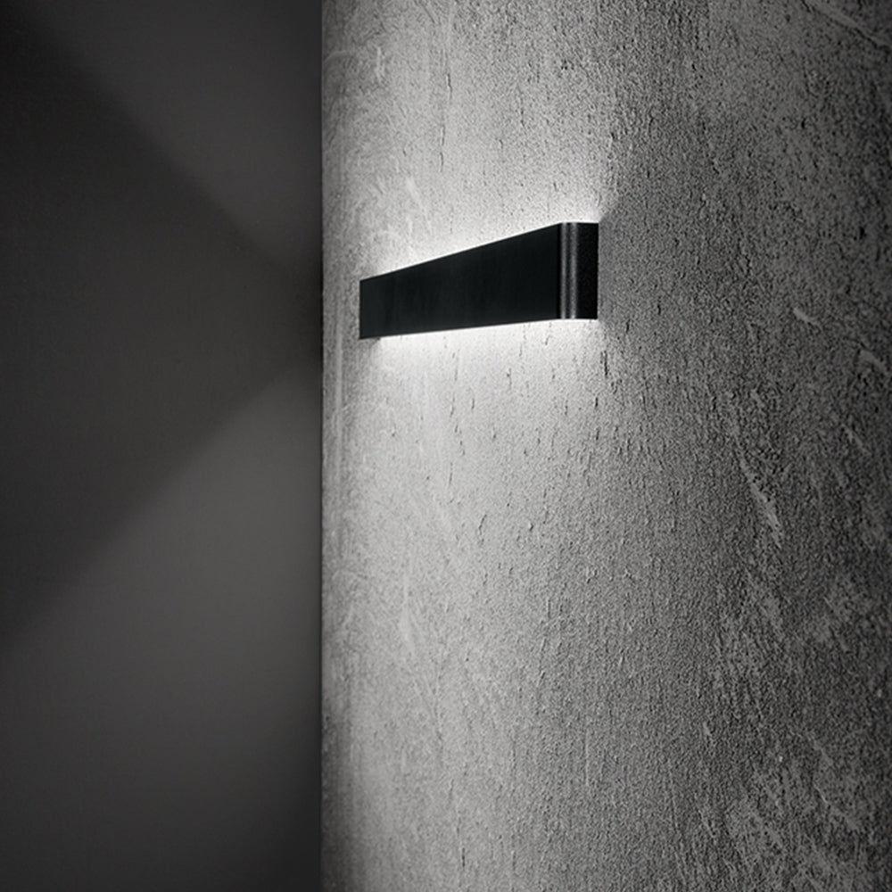 Applique In Metallo Moderna Way Nero Led 83Cm