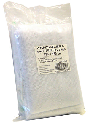 10pz zanzariera poliestere finestra 130x150 bianco cod:ferx.6712